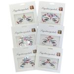 Colorful Diamond Acrylic Face Stickers – 6-Pack