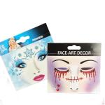 6-Pack Halloween Face Art Stickers for Kids