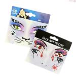 6-Pack Halloween Face Art Stickers for Kids