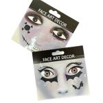 6-Pack Halloween Face Art Stickers for Kids