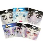 6-Pack Halloween Face Art Stickers for Kids