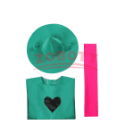 Ralsei Cosplay Hoodie Cape with Hat and Scarf