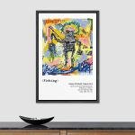 Colorful Pop Art Canvas Print for Fans 16"x24