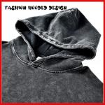 Unisex Vintage Washed Anime Hoodie for Cosplay