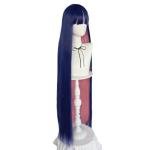 Blue and Pink Long Straight Wig for Cosplay