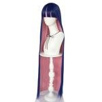 Blue and Pink Long Straight Wig for Cosplay