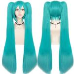 Green Double Ponytail Cosplay Wig with Bangs