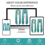 Green Double Ponytail Cosplay Wig with Bangs