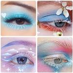 White Anime Cosplay False Eyelashes - 2 Pairs