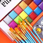 Athena Face Body Paint Set with 10 Brushes