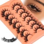 Wispy Cat Eye Fake Eyelashes - 7 Pairs