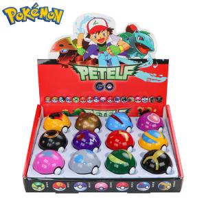 12-Piece Pokemon Poke Ball Figurine Set