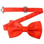 Red Satin Bow Tie for Cosplay and Weddings