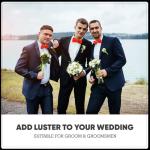 Red Satin Bow Tie for Cosplay and Weddings