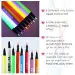 8 Color UV Neon Liquid Eyeliner Set