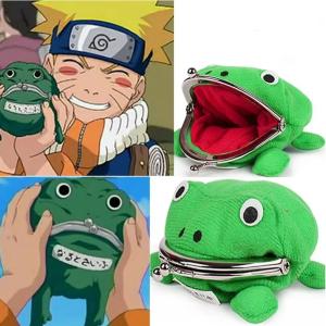 Cute Frog Plush Purse for Anime Lovers