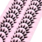 10 Pairs Spiky Anime Cosplay Lashes
