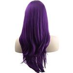 Purple Long Wavy Curly Cosplay Wig 28 Inch