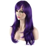 Purple Long Wavy Curly Cosplay Wig 28 Inch