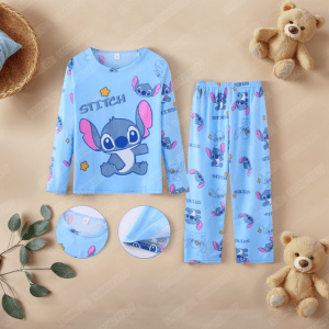 Kids Stitch Anime Pajamas Set for Boys and Girls