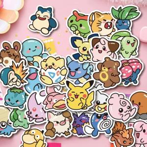 50PCS Kawaii Pikachu Anime Stickers for Kids