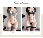 Anime V Neck Nightdress Lingerie Cosplay Set