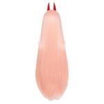 Pink Power Cosplay Wig with Horns - Anime Long Hair