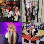 Pink Power Cosplay Wig with Horns - Anime Long Hair