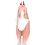 Pink Power Cosplay Wig with Horns - Anime Long Hair