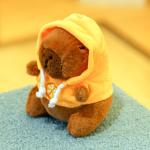 Capybara Plush Toy Hoodie with Wings
