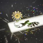 Crystal Daisy Flower Figurine for Home Decor