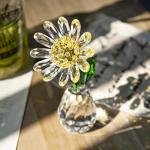 Crystal Daisy Flower Figurine for Home Decor