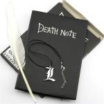 Death Note Journal Set with Feather Pen and Necklace