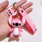 Cute Lilo & Stitch Pink Angel Keychain