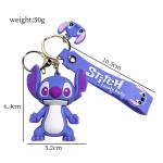 Cute Lilo & Stitch Pink Angel Keychain