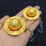Anime Straw Hat Metal Keychain for Fans