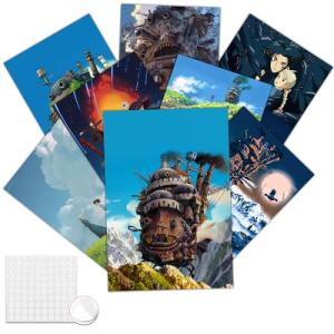 Pounchi Castle Anime Posters Set - 8 Pieces