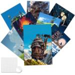 Pounchi Castle Anime Posters Set - 8 Pieces