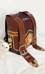 Cute Brown PU Leather Cosplay Backpack Bag