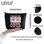 Anime Girl Zipper Pouch - Makeup Cosmetic Bag