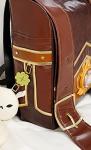Cute Brown PU Leather Cosplay Backpack Bag