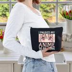 Anime Girl Zipper Pouch - Makeup Cosmetic Bag