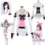 Kizuna AI VTuber Cosplay Costume with Wig