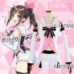 Kizuna AI VTuber Cosplay Costume with Wig