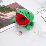 Cute Plush Anime Frog Wallet and Key Chain