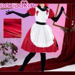 DokiDoki-R Women’s Cute Red White Maid Costume