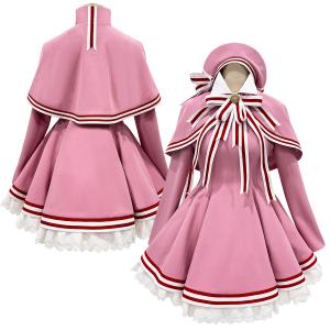 Sakura Kinomoto Cosplay Costume - Pink Dress Set
