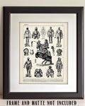 Medieval Knight Armor Wall Art Print 11x14