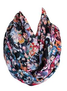 Anime Cartoon Infinity Scarf - Colorful Geek Print
