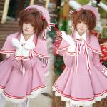 Sakura Kinomoto Cosplay Costume - Pink Dress Set